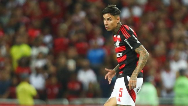 Erick Pulgar salió lesionado en ajustado triunfo de Flamengo