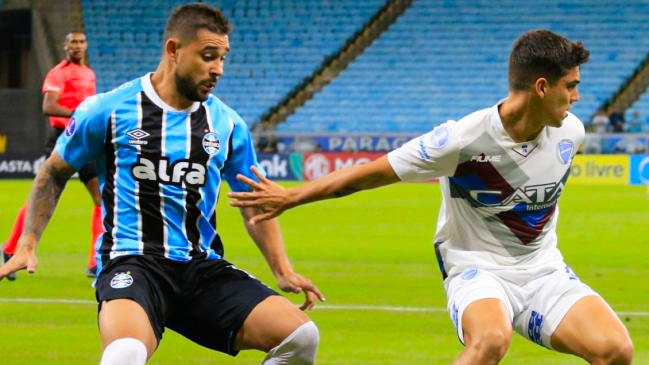 Bastián Yáñez vio acción en el empate de Godoy Cruz ante Gremio por la Sudamericana