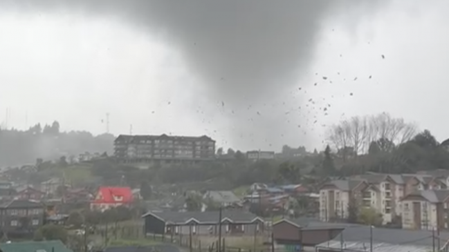 Tornado provocó daños en sector céntrico de Puerto Varas