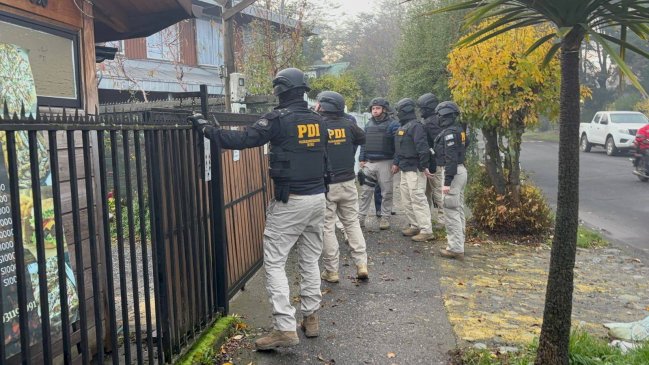 Al menos 29 detenidos vinculados al Tren de Aragua en Valparaíso, Metropolitana y La Araucanía