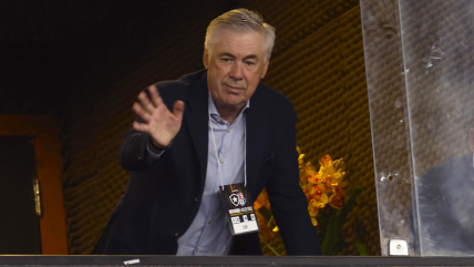   Carlo Ancelotti llegó al Estadio 