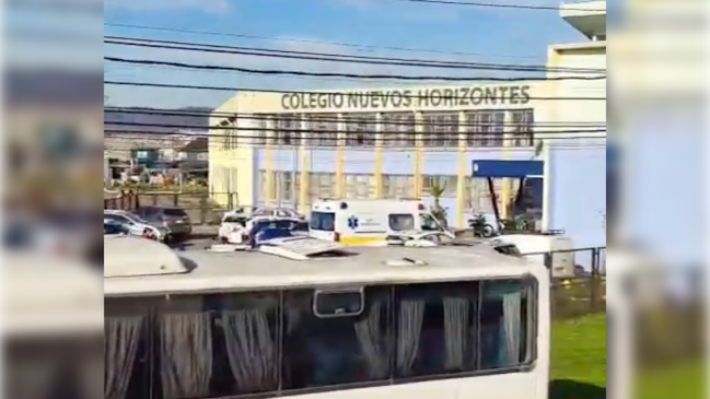 Tres estudiantes fueron baleados en un colegio de San Pedro de la Paz