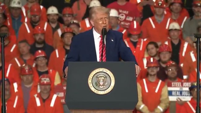 Trump subirá al 50% los aranceles al acero y al aluminio