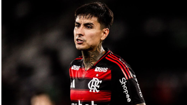 Erick Pulgar fue parte de abrumadora goleada de Flamengo ante el Fortaleza de Kuscevic