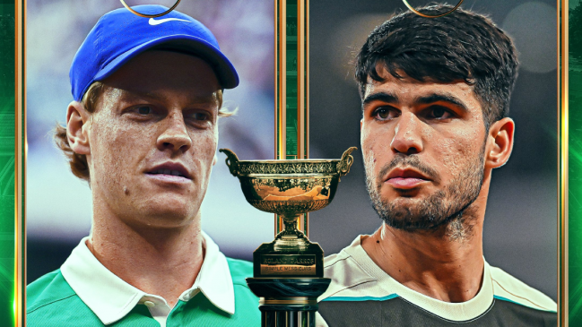 Jannik Sinner y Carlos Alcaraz protagonizan la gran final de Roland Garros