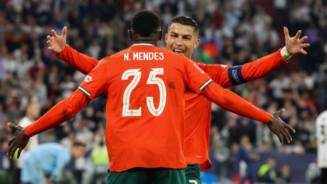 [VIDEO] Nuno Mendes marcó el empate para Portugal ante España