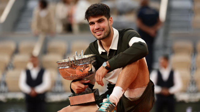 Palmarés: Carlos Alcaraz defendió con éxito su título de Roland Garros