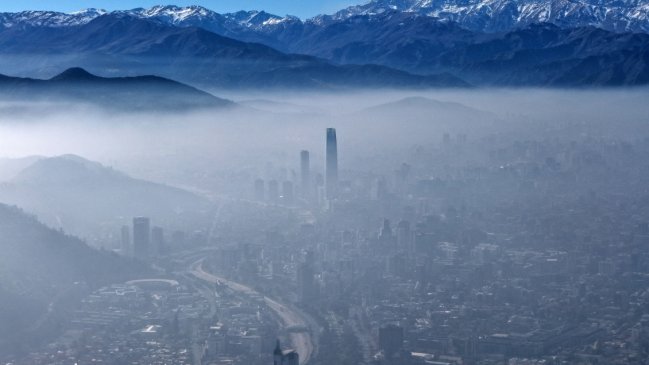 Este domingo se registró la primera preemergencia ambiental del año en Santiago