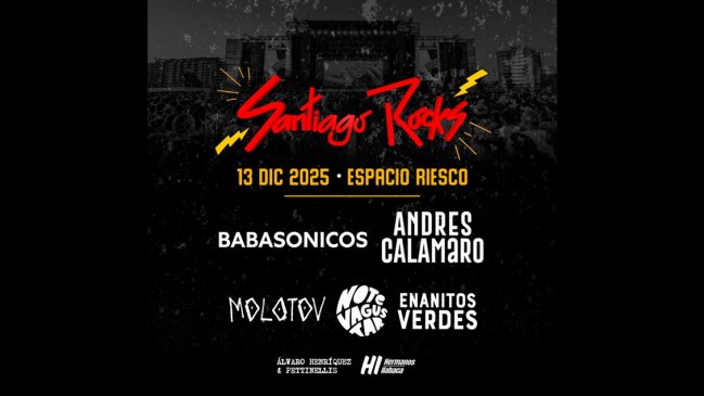 Babasónicos, Molotov y No Te Va a Gustar se suman a Santiago Rock 2025