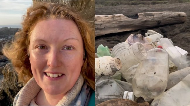 Británica limpia río de Pichilemu para impedir que plásticos lleguen al mar