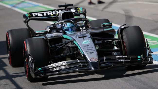 George Russell firmó su primera 