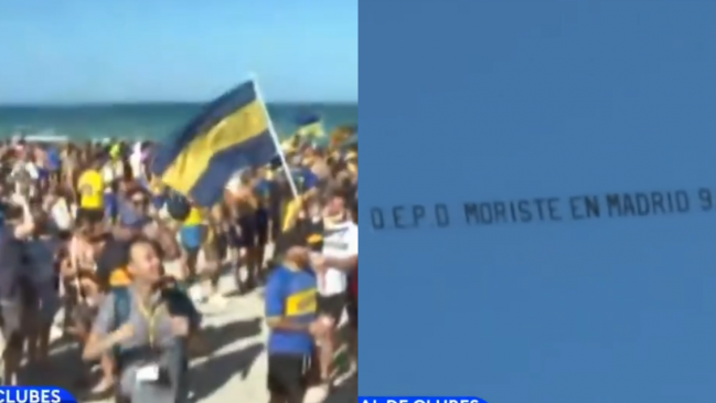 [VIDEO] Avioneta le recordó a los hinchas de Boca en Miami la Libertadores perdida ante River