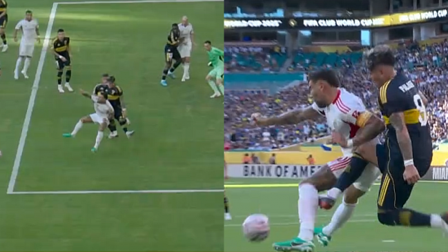 [VIDEO] Palacios provocó penal con el que Benfica descontó ante Boca en el Mundial de Clubes