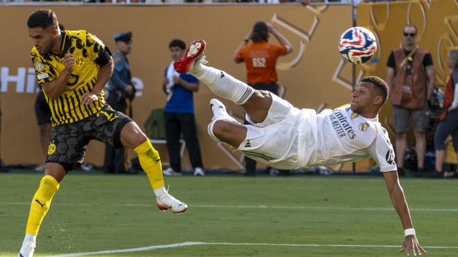 [VIDEOS] Mbappé anotó un golazo de tijera en la victoria de Real Madrid sobre Borussia Dortmund