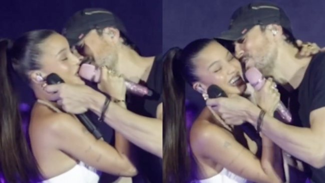 Enrique Iglesias besó a Emilia Mernes sin su consentimiento durante un concierto