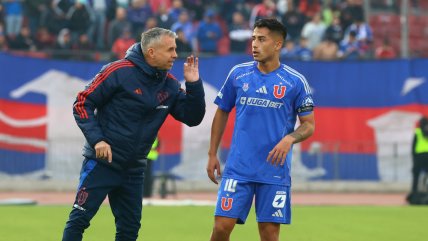   La formación de Universidad de Chile para el Superclásico 197 en el Estadio Nacional 
