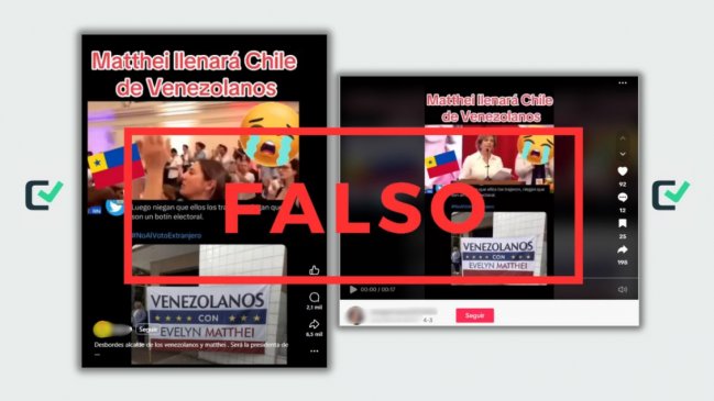 Falso: Matthei no dijo que será la presidenta de los venezolanos, video fue recortado