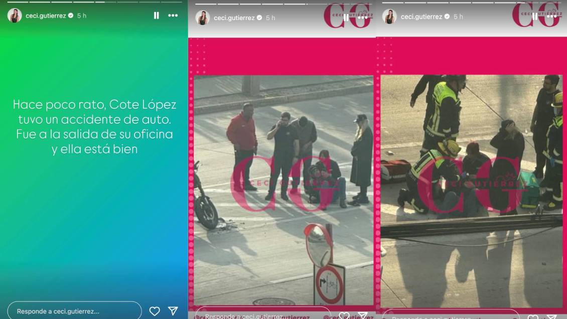 Cecilia Gutiérrez reportó accidente de tránsito de Coté López