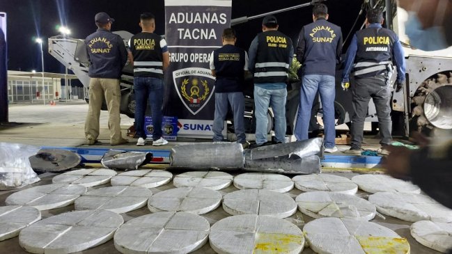 Policía de Perú decomisó cargamento de cocaína que iba rumbo a Chile