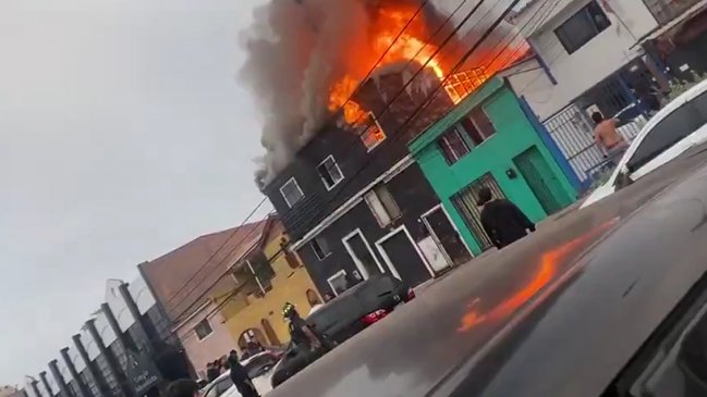 Incendio en Iquique dejó una persona fallecida