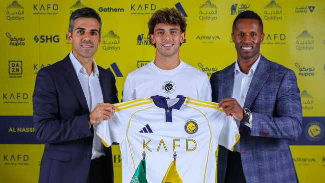 Joao Félix fue anunciado como flamante compañero de Cristiano Ronaldo en Al-Nassr
