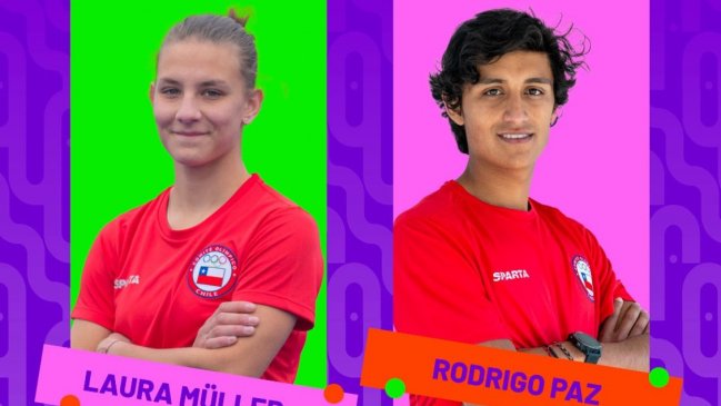 Laura Müller y Rodrigo Paz serán los abanderados de Chile en los Panamericanos Junior