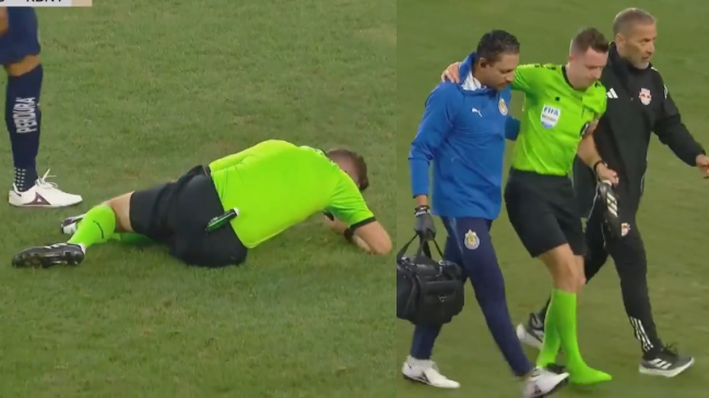 [VIDEO] Arbitro se lesionó a los siete minutos de partido en la Leagues Cup