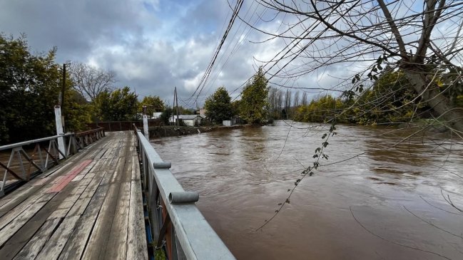 Sistema frontal: Piden evacuar sectores de Concepción por eventual desborde de Río Andalién