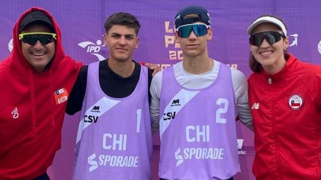 Dupla chilena de Brain y Hargreaves clasificó al Mundial sub 18 de voleibol playa