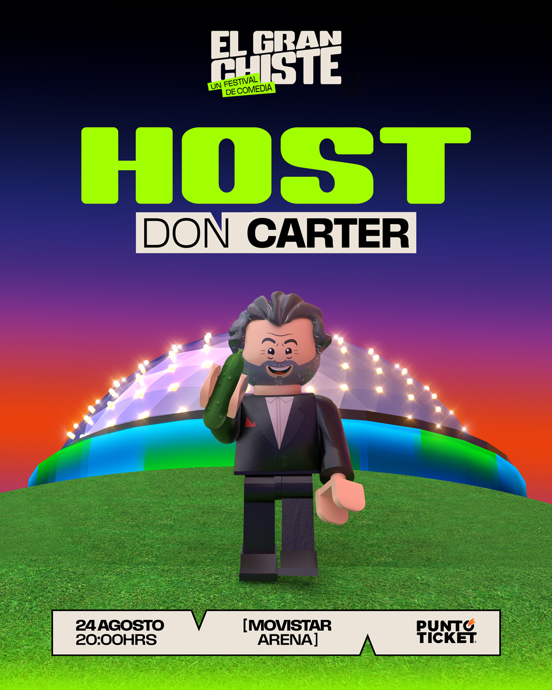Don Carter será el encargado de animar el festival de humor "El Gran Chiste Don Carter será el encargado de animar el festival de humor "El Gran Chiste