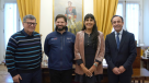 Nadadora Bárbara Hernández recibió un reconocimiento del Presidente Boric en La Moneda