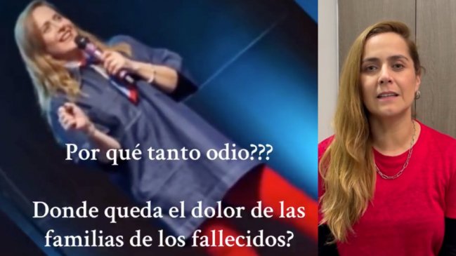 Natalia Valdebenito pidió disculpas por chiste sobre tragedia en El Teniente
