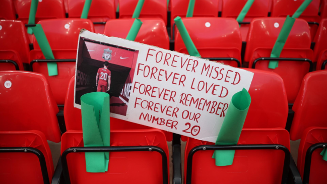 [VIDEO] El estremecedor homenaje de Liverpool a Diogo Jota en su debut por la Premier