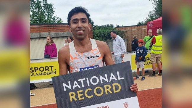 Diego Uribe estableció nuevo récord nacional en los 3.000 metros