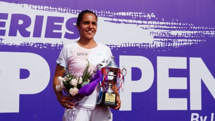   Antonia Vergara se coronó en el W15 de Santiago y alzó su primer título profesional 