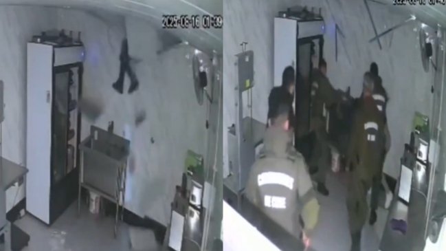 Ladrón intentó robar carnicería en Valparaíso pero cayó del techo frente a Carabineros