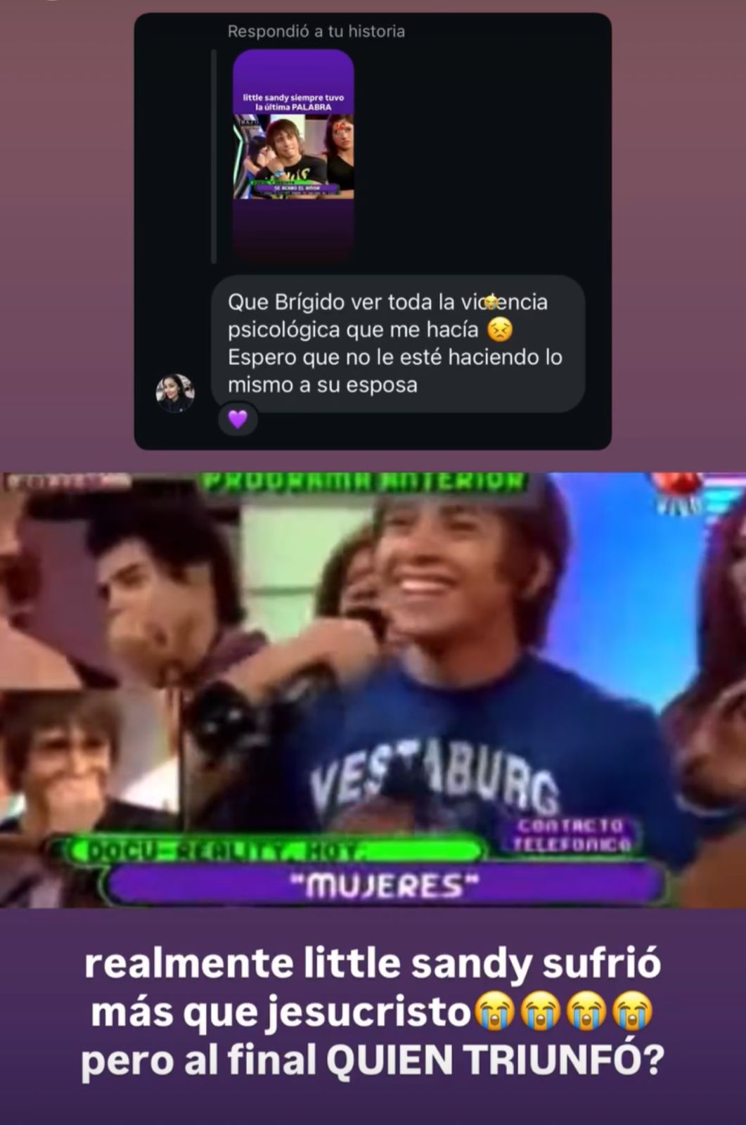 Arenita reaccionó a polémica por infidelidad de Karol Dance