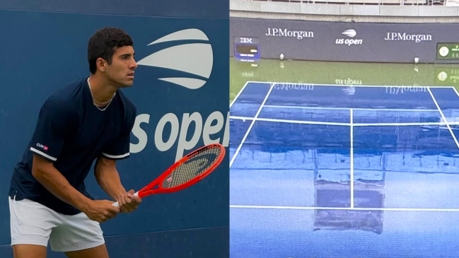 Cristian Garin vio postergado su duelo ante Trungelliti por la intensa lluvia que frenó el US Open