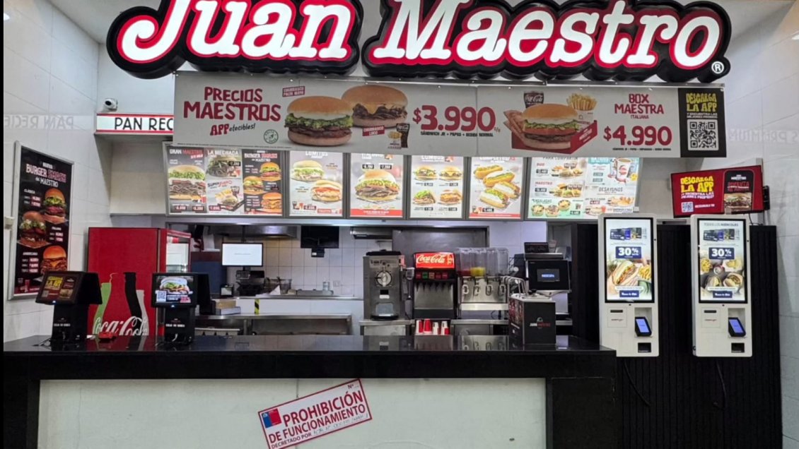 Clausuran restaurante en Antofagasta por tornillo en sandwich