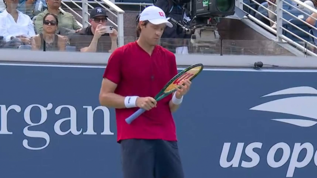 Jarry quedó eliminado del US Open en primera ronda a manos de Mensik