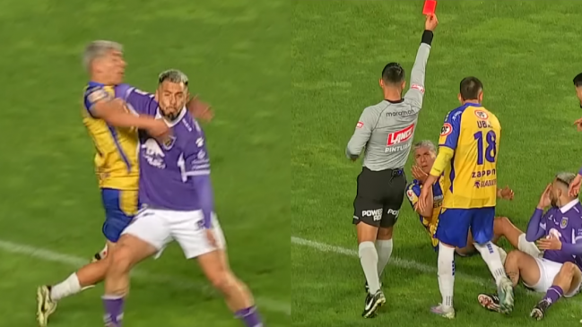[VIDEO] Recibió un codazo y fue expulsado: La insólita tarjeta roja en U. de Concepción
