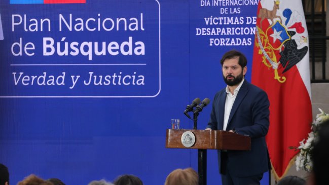 Presidente Boric: Búsqueda de desaparecidos en dictadura es un 