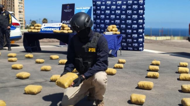 Fiscalía de Antofagasta, Armada y PDI desarticulan organización criminal dedicada al tráfico de drogas