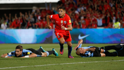   Alexis Sánchez comandó el último triunfo de La Roja ante Uruguay en el Nacional 
