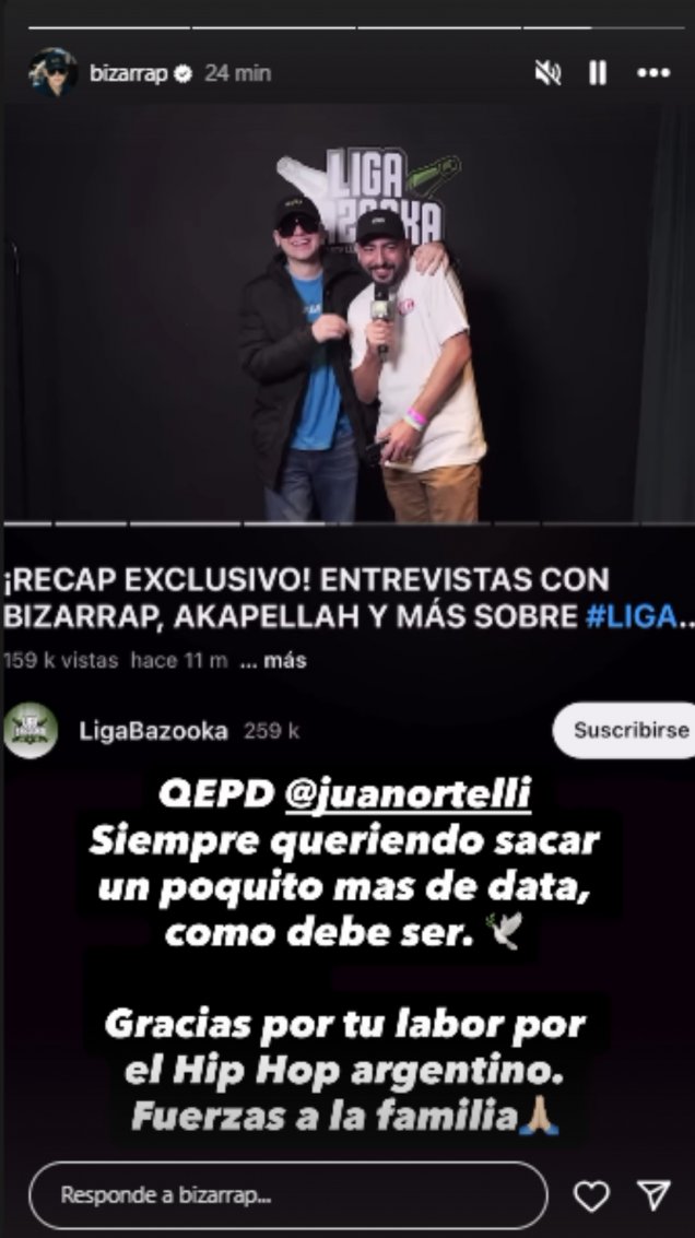 Historia de @bizarrap