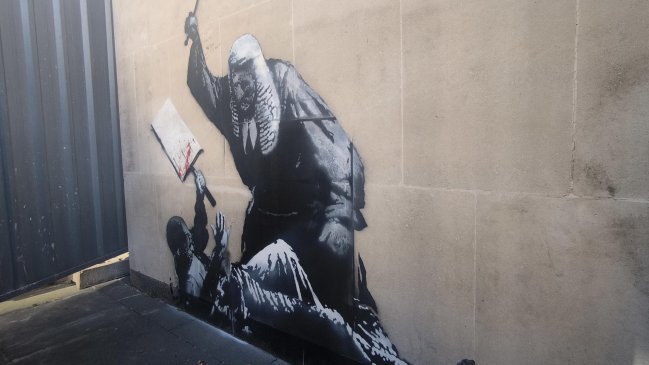Nuevo mural de Banksy indignó a Tribunal Superior de Londres