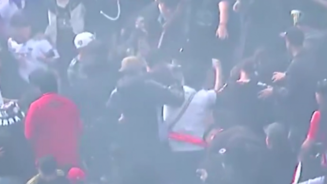 [VIDEO] Barristas de Colo Colo protagonizaron una pelea entre ellos en el 