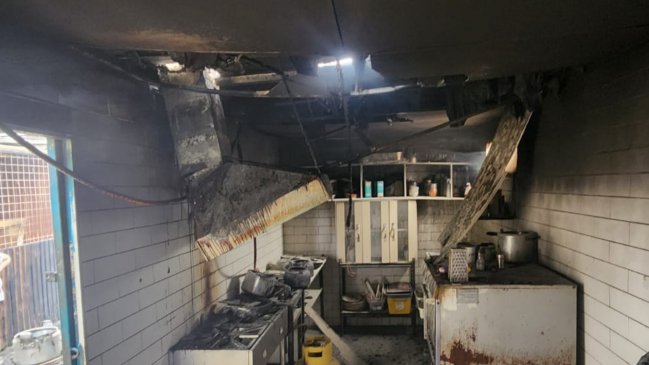 Inmueble resultó con diversos daños producto del fuego en Antofagasta