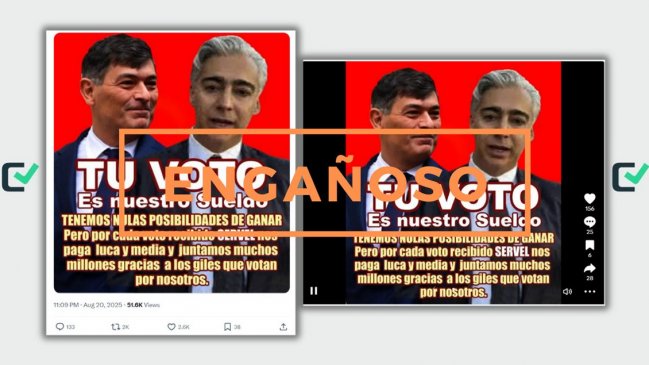 Engañoso: candidatos presidenciales no reciben 