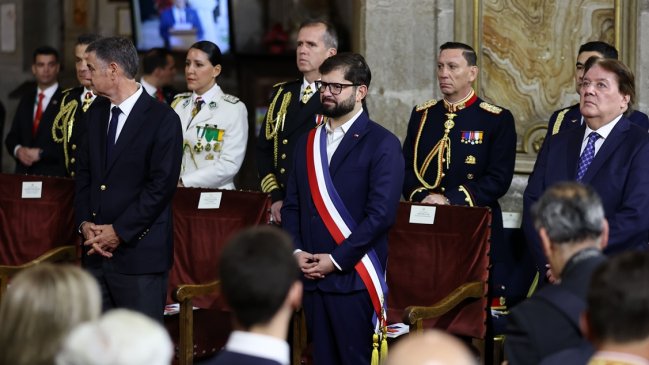 Boric ante su último Te Deum como Presidente: 